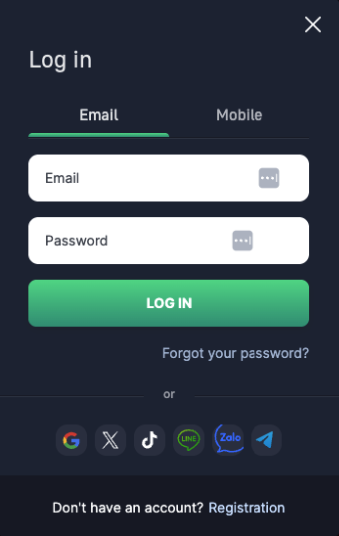 Account registration and access